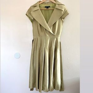 Metallic Wrap Dress